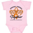 thumbnail image 3 of Inktastic Leukemia Awareness Staying Strong Together and Orange Ribbon Boys or Girls Baby Bodysuit, 3 of 5