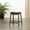 Gray, variant on 24" Counter Stool, Black Leather Seat - Fade Stool With Bonded Classic Design