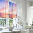 thumbnail image 2 of LALILO Kitchen Curtains and Valances Set of 3 36" Dawn Sky Window Treatment Tiers for Window Decor, 2 of 5