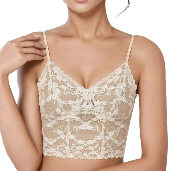 Brasier Bralette sin Costuras para Mayor Comodidad, sin Aros, Push up, Relleno, Camiseta, sin Relleno, Copa Suave, Forro Ligero, para Uso Diario Grande