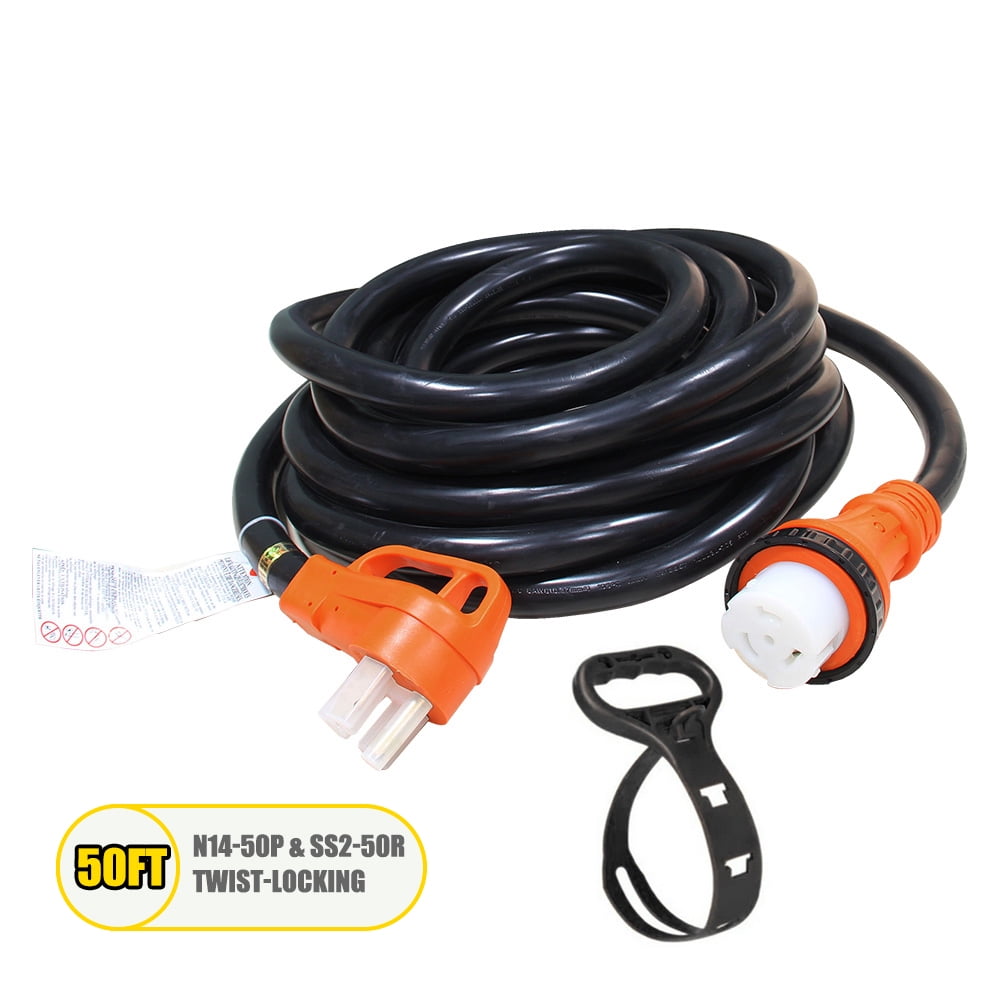 HPDAVV 50 Amp Generator Cord 50 Feet Generator Extension Cord STW 6AWG