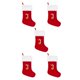thumbnail image 1 of Ounissouiy Regalo de calcetín de Papá Noel de tela roja - Medias festivas para la decoración de Navidad Unique Creates Large Red J Type2 NO2, 1 of 6