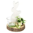 thumbnail image 1 of TIMIFIS Natural plant Nordic Easter Creative Glass Candlestick Home Decoration, 1 of 2