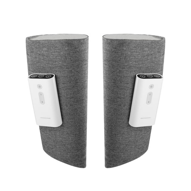 Appareil de Massage Sans Fil pour les Jambes pour la Circulation, Compressions d'Air Chauffées Électriques, Masseur pour Mollets Rechargeable avec 3 Modes, 2 Intensités, Réglage de Température à 2 Niveaux pour la Douleur aux Jambes et la Relaxation Musculaire