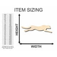 thumbnail image 2 of Unfinished Wood Running Cheetah Shape - Animal - Wildlife - Craft - up to 46" DIY 12" / 1/8", 2 of 2