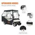 thumbnail image 6 of VEVOR Golf Cart Enclosure, 600D Polyester Driving Enclosure with 4-Sided Transparent Windows, 4 Passenger Club Car Covers Universal Fits for Most Brand Carts, Sunproof Dustproof Outdoor Cart Cover, 6 of 9