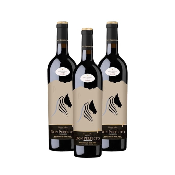 Pack de 3 Vino Tinto Don Perfecto Gran Reserva Syrah 750Ml