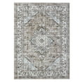thumbnail image 4 of Tzou Area Rugs 5x7 for Living Room Tan Indoor Vintage Distressed Carpet Foldable Accent Mat with Non-Slip Backing for Bedroom Dining Room, 4 of 7