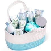 Spa Gift Baskets for Women, 11 Pcs Jasmine Bath & Body Care Sets, Beauty Birthday Gifts for Her Pampering