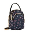 thumbnail image 7 of FORMRS Crossbody Bag for Women Quilted Travel Shoulder Cell Phone Purse with Chain Strap Handbag, Red Fireworks Pattern, 7 of 7
