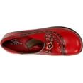 thumbnail image 4 of Womens Closed-Back Hand-Painted Leather Clogs - Red - European Size 38, 4 of 7