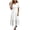 White, variant on YuXingFu Womens Cotton Dresses with Sleeves Maxi V-Neck Plus Size Womens Dress Short Sleeve for Beach Long Casual Summer White S