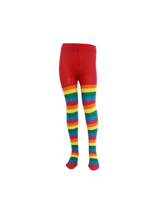 Mardi Gras Kids Striped Leggings Carnival Pants Cosplay Children
