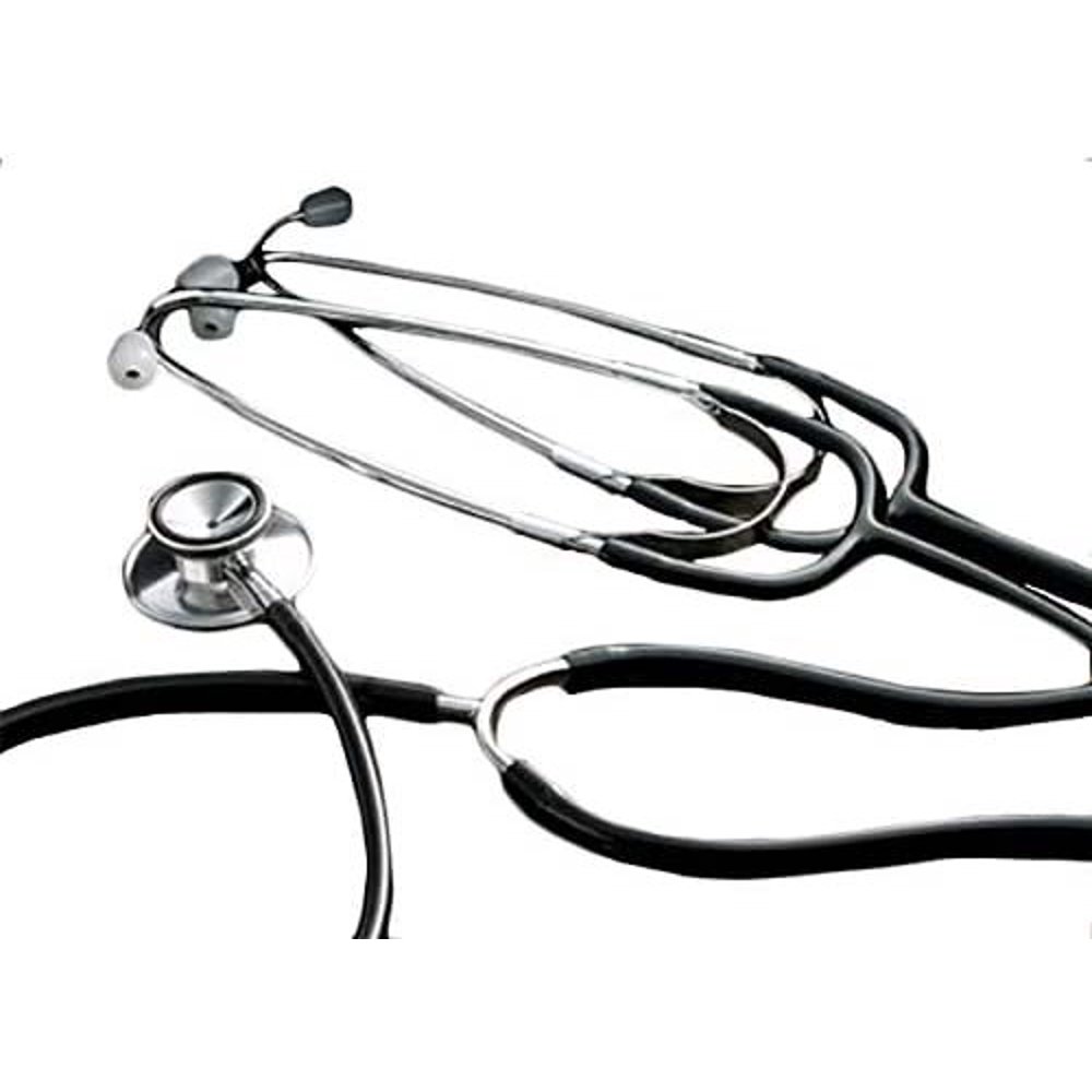 Dukal Teaching Stethoscopes. Case of 10 Black Dual Head Stethoscopes