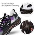 thumbnail image 7 of Purple Black Grey Abstract Walking Shoes for Men Woman Lightweight Tennis Fashion Elastic Sports Shoes Cushion Basketball Shoes, 7 of 7