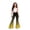 Light Yellow, variant on Flare Pants for Girls High Waist Baggy Girls Wide Leg Pants Girls Back to School Clothes Gradient School Pants Size 5-16 Years