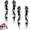 Black, variant on Flame Stickers | Waterproof Motorcycle Decalss | Reflective Flame Stickers, Car Sticker Decals, Self-Adhesive Outdoor Safety Flsames Decals for Trucks, Cars(White)