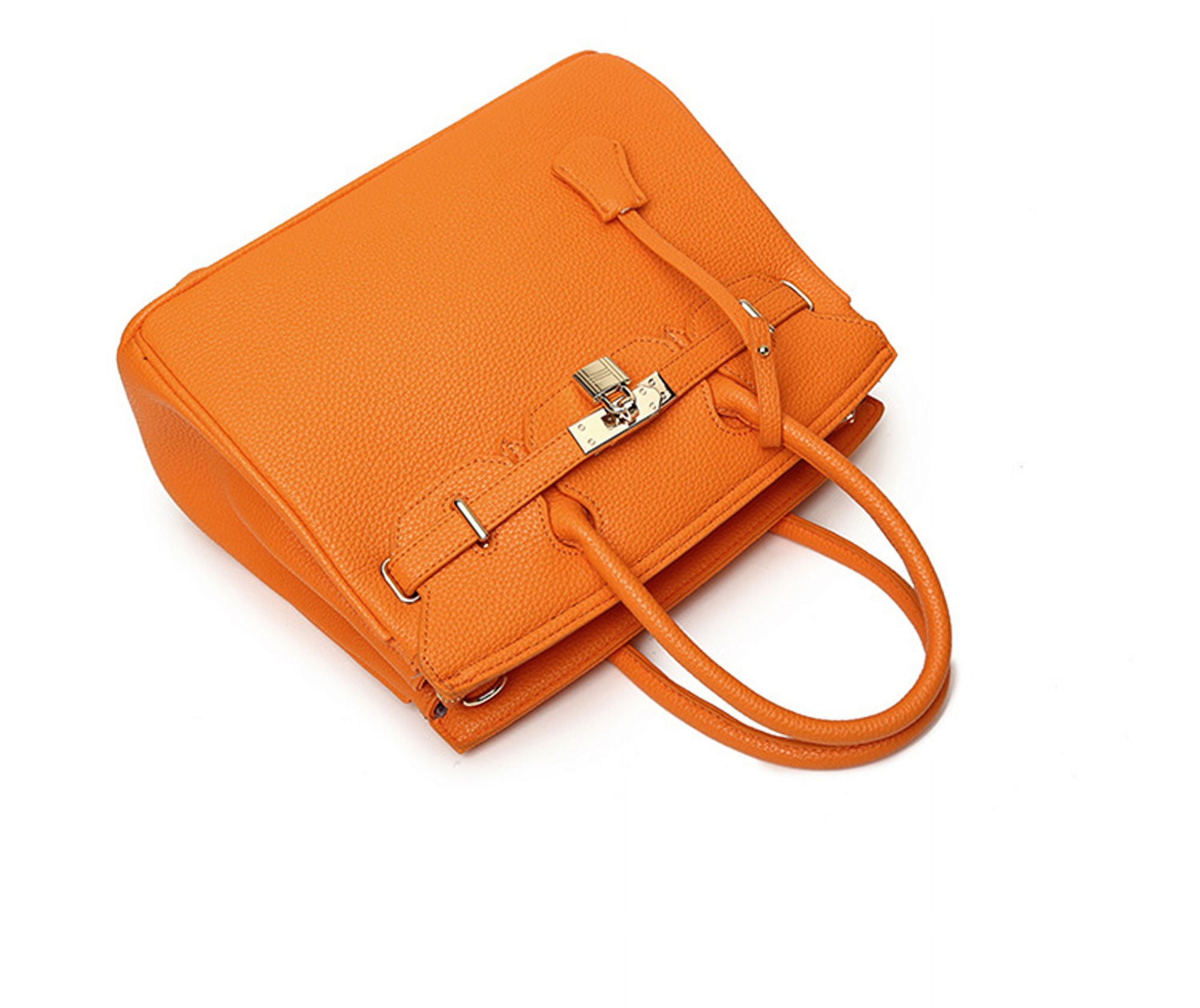 Europe and America New Litchi Print Birkin Bag Large Shoulder Bag