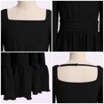 thumbnail image 7 of IBTOM CASTLE Teen Girl Sparkly Long Sleeve Formal Party Dress Junior Christmas Halloween Glitter Holiday Dress Tween Fancy Birthday Sneaker Ball Gown 11-12 Years Black, 7 of 7