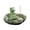 A, variant on OIUR Meditation Frog Incense Stick Holder Ceramics Lotus Leaf Sitting Frog Incense Burner Home Office Desktop Decoration Ornament