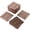 Brown, variant on 44 Pack  Plastic Interlocking Deck Tiles,(12pcs Edge Trim+4pcs Corner)Outdoor Patio Flooring, 12"x12" Interlocking Decking Tile Outdoor All Weather Use, Waterproof Patio Pavers for Pool Balco