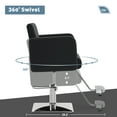 thumbnail image 6 of BarberPub Classic Styling Salon Chair for Hair Stylist, Hydraulic Pump Barber Chair, 6 of 8