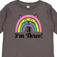 thumbnail image 4 of Inktastic 3rd Birthday Rainbow 3 Year Old Girl Girls Long Sleeve Toddler T-Shirt, 4 of 5