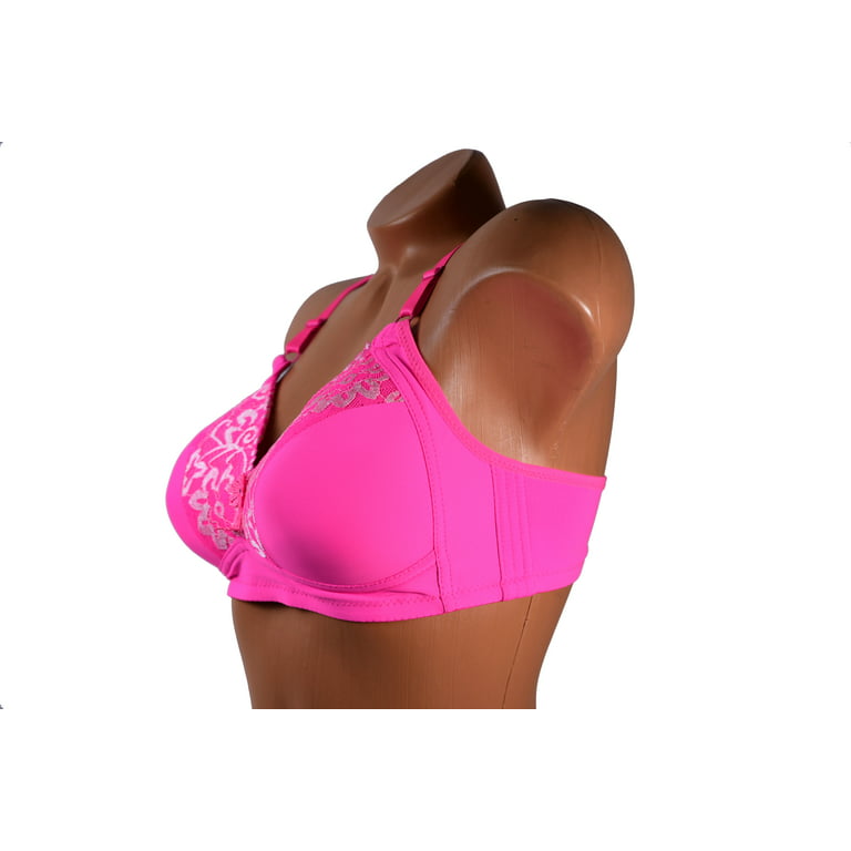 Pink Women Bras 6 pack of Basic No Wire Free Wireless Bra B cup C cup  (6319) 