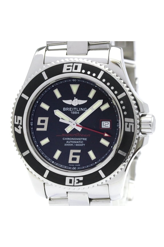Pre-Owned BREILING Superocean 44 Steel Automatic Mens Watch A17391 Polished
