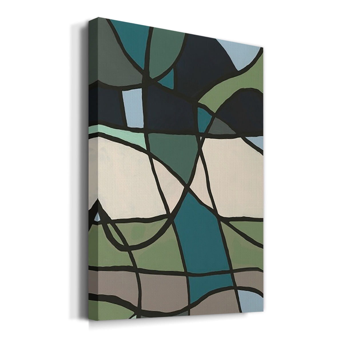 Multicolor Stained Glass I Premium Gallery Wrapped Canvas - Ready to Hang
