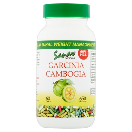 Sanar Naturals Garcinia Cambogia 650 mg for Better Sleep & Weight Loss, Capsules, 60 Ct