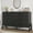 Pure fine linen black, variant on BouPower 52" Wide 6 Drawer Dresser, Freestanding Wooden Storage Chest with Deep Drawers, Large Capacity TV Stand Organizer for Bedroom Living Room Entryway Hallway Closet