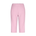 thumbnail image 3 of Fmbrln Womens Capri Pants Elastic Waisted Tapered Summer Pants Slim Solid Color Cropped Pants with Pockets, 3 of 8