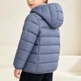 thumbnail image 5 of ITSAME Boys Quilted Puffer Jacket (1-8) Lightweight Hooded Zip Up Winter Warm Coat with Pockets Size 7, 5 of 6