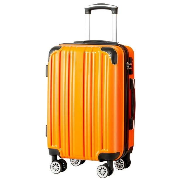 Maleta expandible Luggage Coolife PC+ABS Spinner de 28 pulgadas, naranja