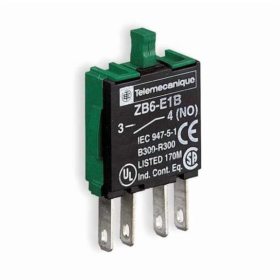 Schneider Electric Contact Block,1NO Slow Break,16mm ZB6E1B