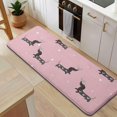thumbnail image 5 of Cute Cartoon Dachshund Kitchen Rug Mat,Kitchen Runner Rugs Non Skid Washable,Decorative Kitchen Floor Mats for Kitchen,Sink,Laundry,17"x47.2", 5 of 7