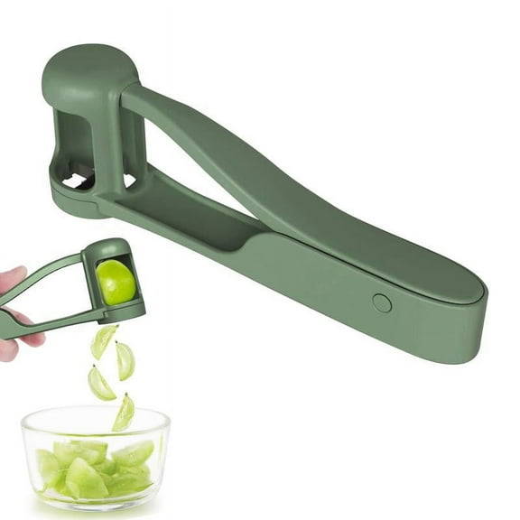 Grape Cutter for Toddlers 1-3 - Stainless Steel Baby Fruit Slicer Safe & Easy Grape, Cherry Tomato, Strawberry, Blueberry Cutter - Lightweight Kitchen Gadget for Fruit Salad & Cake Decor