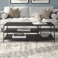 thumbnail image 4 of Evelyn&Zoe Cortland 48" Wide Rectangular Coffee Table in Blackened Bronze, 4 of 7