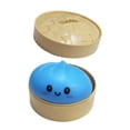 thumbnail image 3 of Juguete sensorial Bollo relleno al vapor con vaporera Bola de dumpling colorida elástica para Azul, 3 of 9