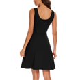 thumbnail image 4 of Eashery Dresses for Women Short Dress Casual Womens Dresses Midi Black XL, 4 of 5