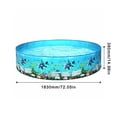 thumbnail image 2 of Liquidation!!Piscines hors Sol Baignoire Pliante Ronde Extérieure Piscine Gonflable, 2 of 8