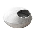 thumbnail image 2 of Milaget Maison pour Chat Robuste Cachette Résistante à l'Usure Résistante aux Rayures Semi-Fermée Gris Clair, 2 of 9