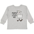 thumbnail image 3 of Inktastic Mama Loves Me- cute goat Boys or Girls Long Sleeve Toddler T-Shirt, 3 of 5