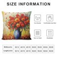 thumbnail image 5 of Pratyus Flowers Pillow Cases with Zipper Home Decor for Living Room Bedroom Cushion Outdoor Printed on Both Sides 1PC 12x12in, 5 of 5