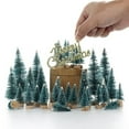 thumbnail image 2 of Bueautybox Mini Assorted Pine Trees Brush Trees Mini Garden Miniature Ornaments for Christmas Village Decoration Ornaments Winter Decor, 2 of 7