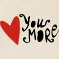 thumbnail image 2 of CafePress - Love You More Tote Bag - Unisex Canvas Tote Bag, Beige, 1-Piece, 2 of 6