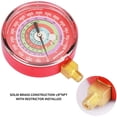 thumbnail image 4 of Kit De Manómetro De Refrigeración Measureman, Esfera Azul De 3-1/8 Pulgadas Y Esfera Roja, Montaje Inferior Npt De 1/8 Pulgadas, 30 Inhg-0-250 Psi, 250-500 Psi Y 0-800 Psi, 4 of 5