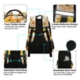 thumbnail image 4 of FORMRS Kids School Backpack Elementary Student Unisex Travel Bookbag with Reflective Stripes, Yellow Flowers, 4 of 7