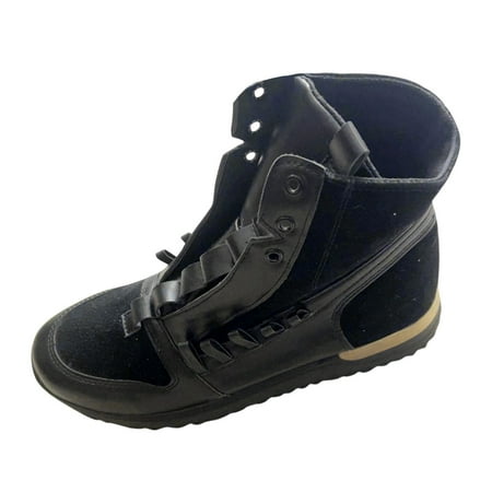 

NN Womens Waterproof Ankle Boots for Outdoor (Non Slip Outsole) Fashion Combat Boots with Side Zipper Platform Boots